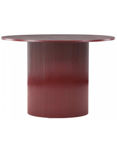 Leno Rundt Mdf H75 Ø110 Bordeaux Spisebord