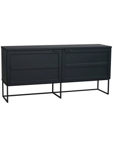 Sort Rowico Everett Metal Egetræ Egetræsfinr H75 B160 Rowico Home Skænk
