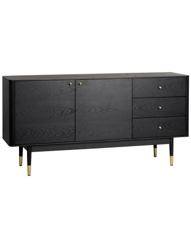 Rowico Fenwood Mdf Askfinr H79 B160 Sort Guld Rowico Home Skænk