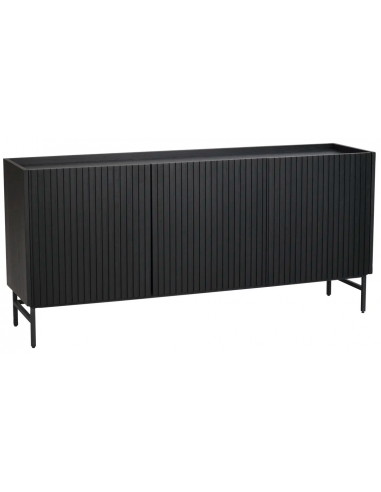 Sort Rowico Halifax Metal Egetræ Egetræsfinr H75 B160 Rowico Home Skænk