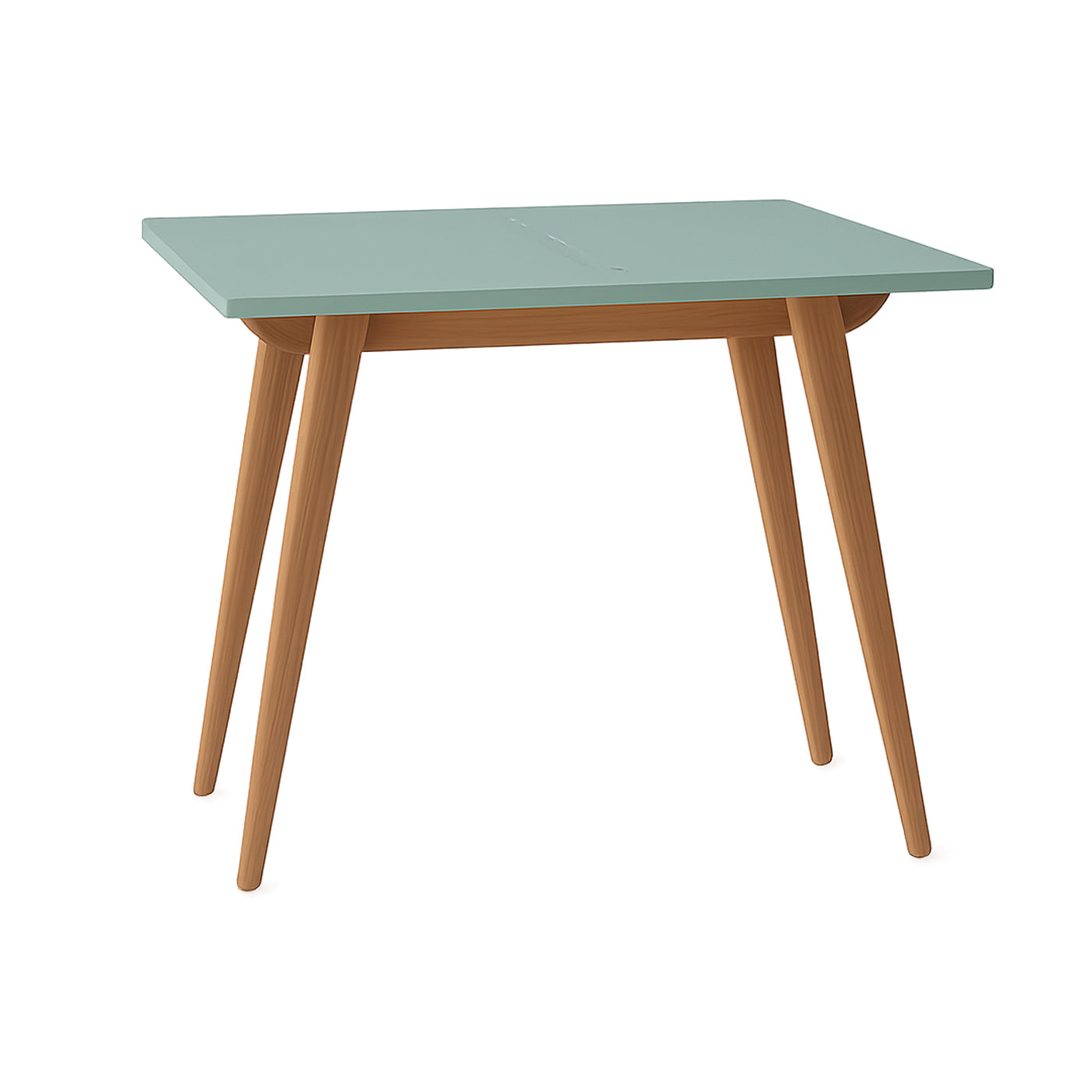 Grøn Med Udtræk 45x90cm Ben Asketræ Bordplade Smuk Salvie Farve Ragaba Spisebord