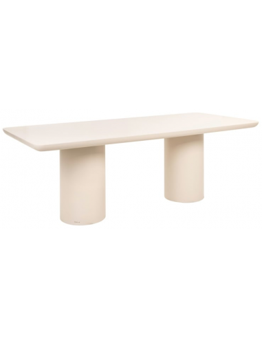 Hvid Urban Bloom Fiberakryl Beton 230 100 Sandstens Spisebord