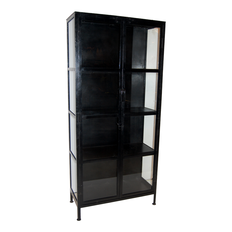 Sort Jern Vitrineskab - 5740002212098